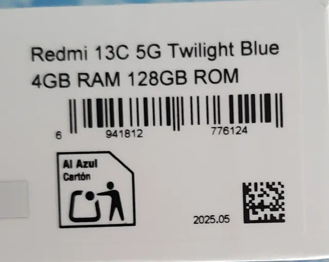 Xiaomi Redmi 13C 5G 128GB 4GB Azul