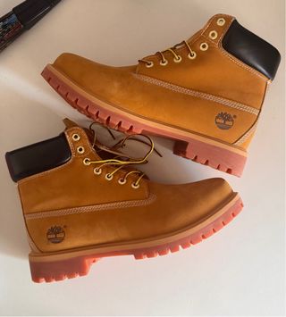 Botas Timberland Hombre Talla 46 Marrón/Rojo