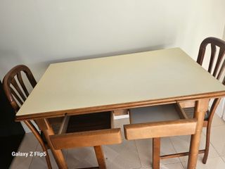 Mesa de cocina extensible 110/117x70