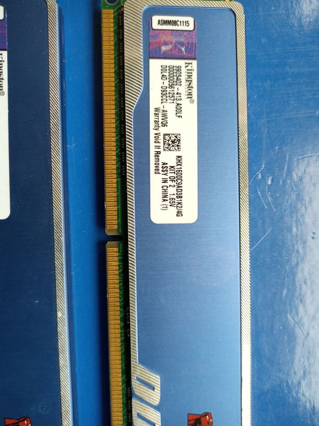 2x Kingston DDR3 4GB Módulos de Memoria RAM