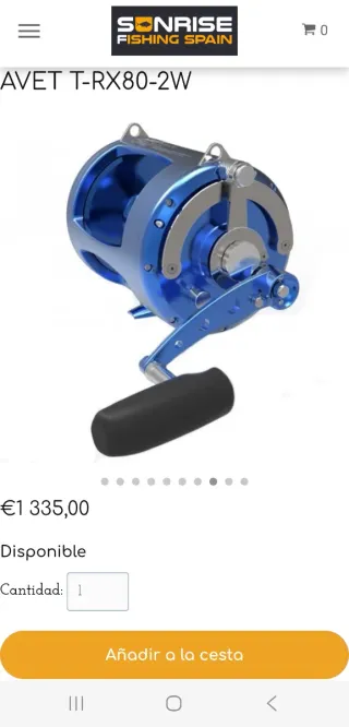 Carrete pesca AVET TRX 80 lbs