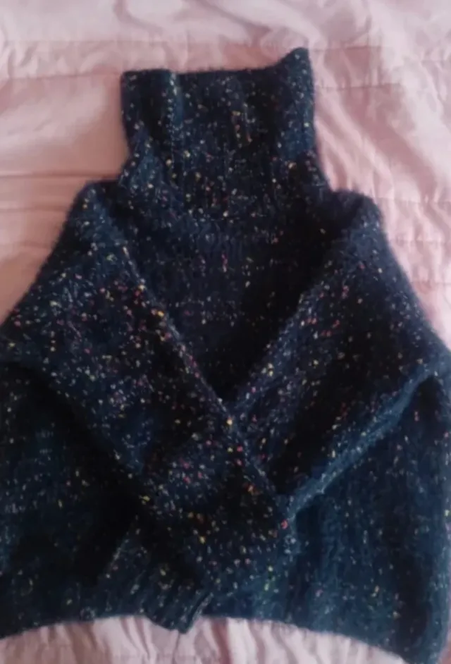 Jersey cuello alto multicolor