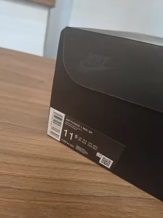 Nike Air Force 1 Mid Supreme SP Negro Talla 45