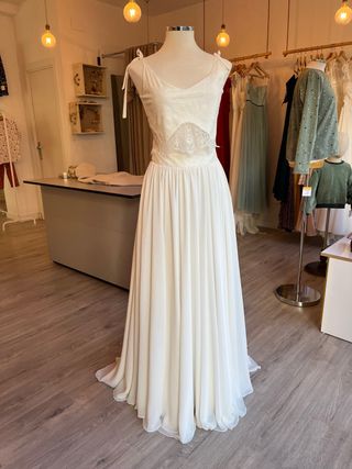 Vestido Novia Artesano 2 Piezas Nuevo