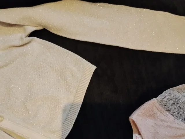 Vestido fiesta niña con chaqueta y lazo