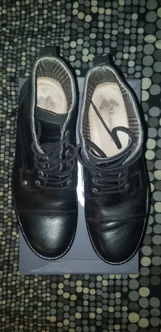 Botines de piel Wisconsin negros