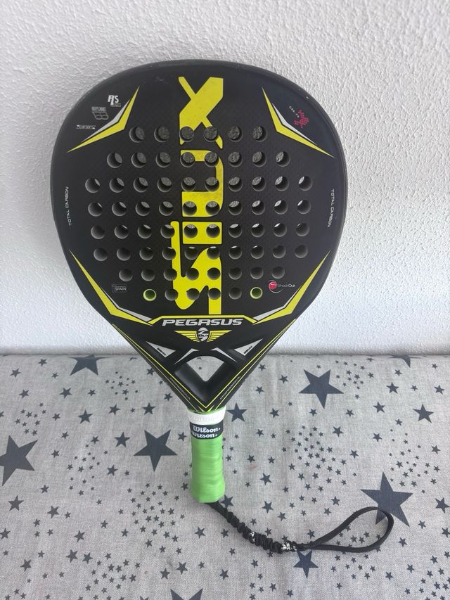 Pala Pádel Siux Pegasus Negra Amarilla