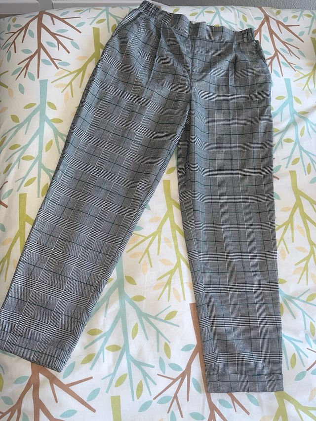 Pantalón Príncipe de Gales Gris y Verde