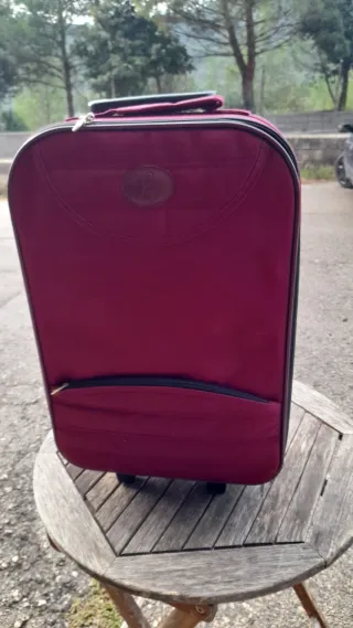 Maleta de viaje rosa/roja
