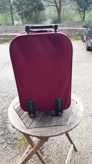 Maleta de viaje rosa/roja