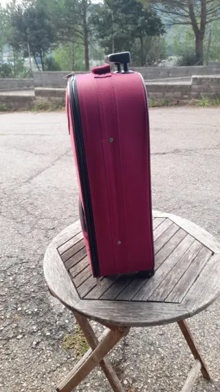 Maleta de viaje rosa/roja