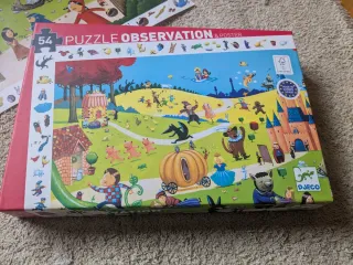 Puzzle Djeco 54 piezas Observación y Póster