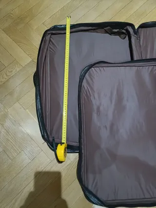 Set de maletas vintage de cuero negro