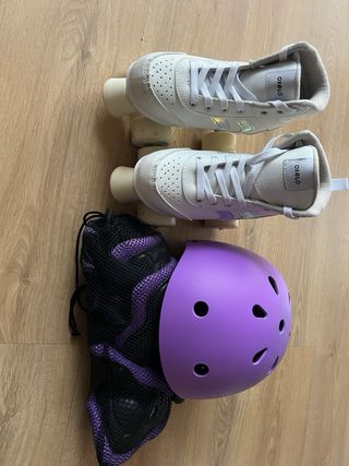 Patines Oxelo Quad 100 Blancos