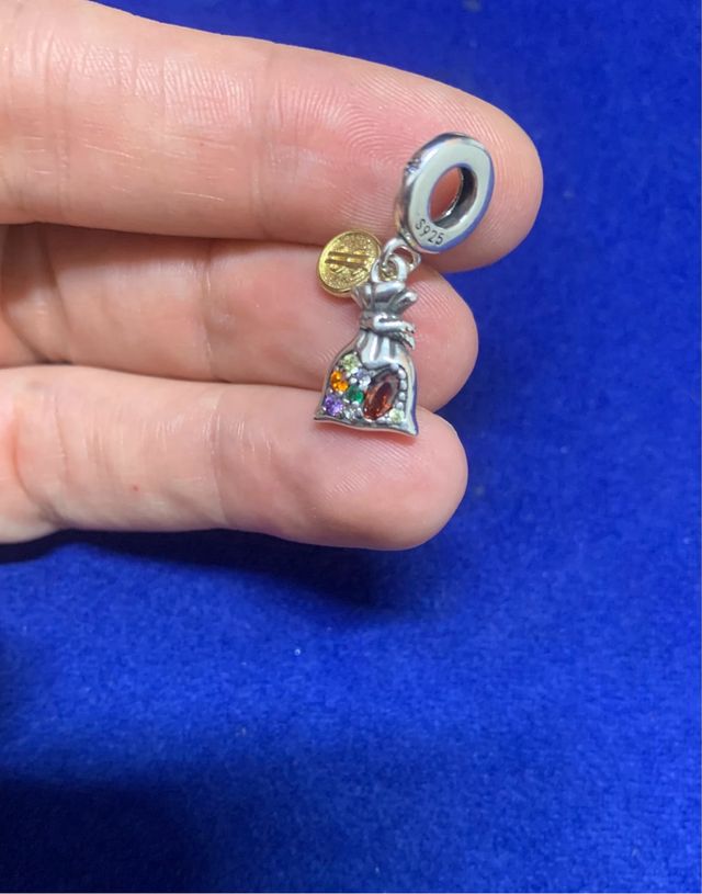 Charm Saco Dinero Suerte Pulsera Pandora o collar