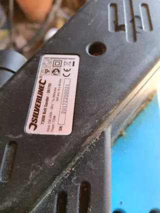 Lijadora de banda Silverline 730W