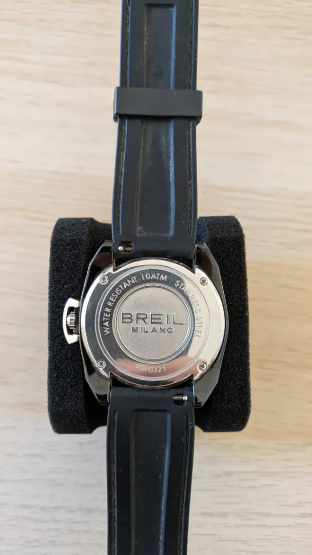 Reloj Breil Milano Cuarzo Negro y Plateado
