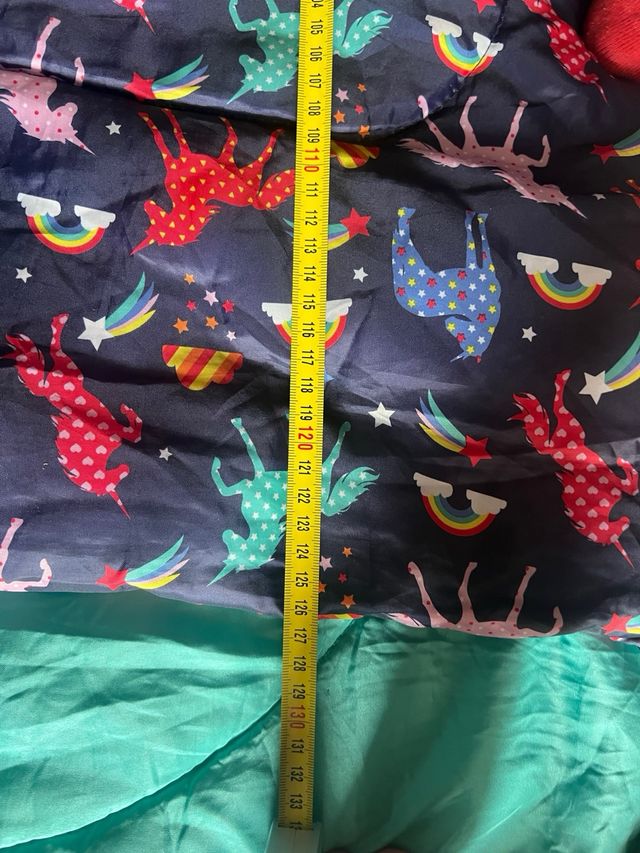 Saco de dormir infantil unicornio retro.1