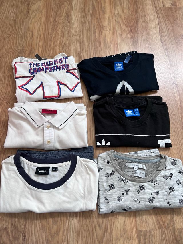 lote de camisetas y polo hombre