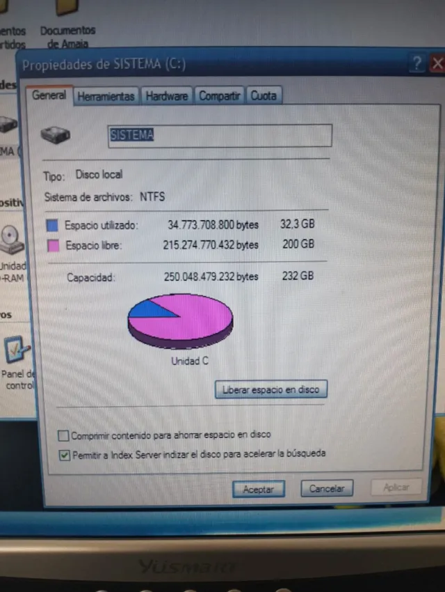 Ordenador sobremesa YUSMART Plata/Negro