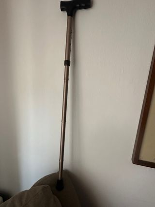 Bastón aluminio regulable gris/negro