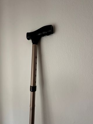 Bastón aluminio regulable gris/negro