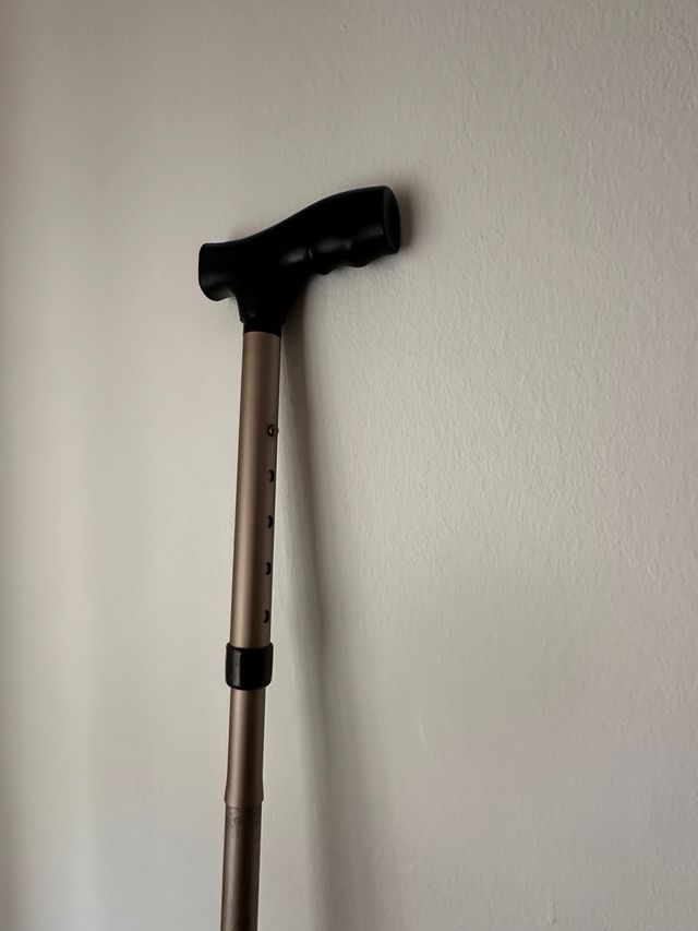 Bastón aluminio regulable gris/negro