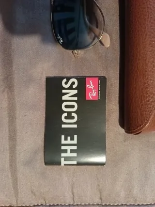 Ray-Ban Aviator Oro Lenti Blu