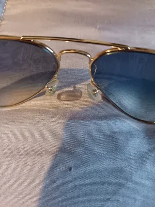 Ray-Ban Aviator Oro Lenti Blu
