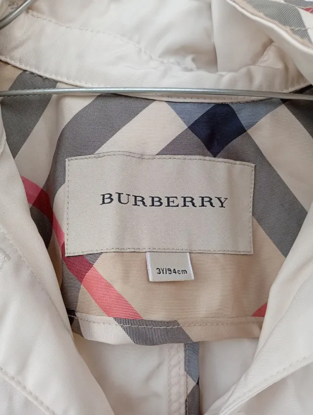 Trench Burberry bambina 3 anni