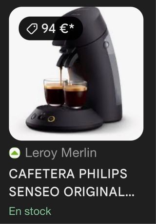 Cafetera Philips Senseo Negra