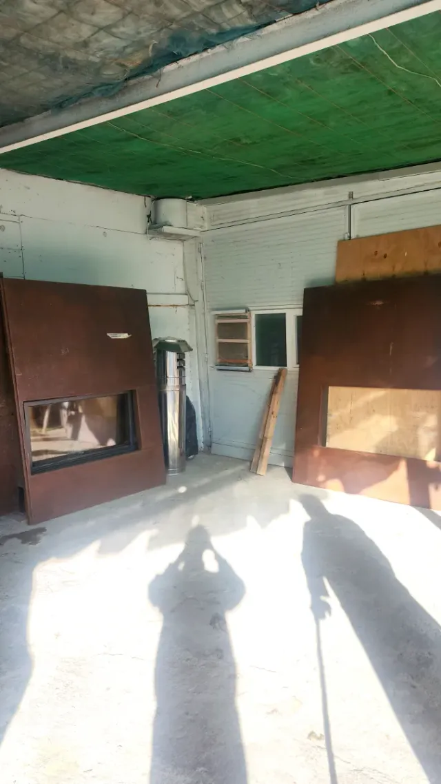 Estufa de leña diseño moderno