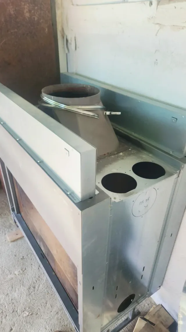 Estufa de leña diseño moderno