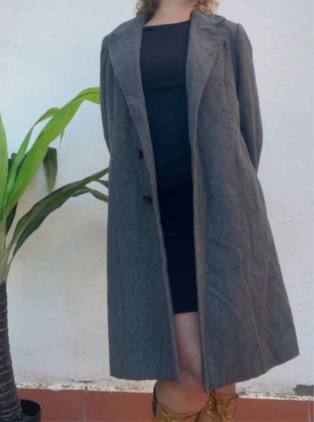 Abrigo de mujer Ermenegildo Zegna Lana Gris XL