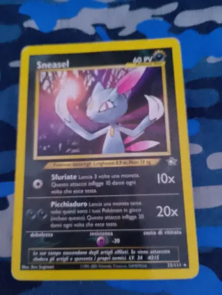 Carte Pokémon Sneasel LV. 34 #215