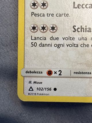 Lickitung Carta Pokémon 102/156 2018