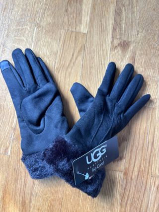 Guantes UGG imitación negros talla única