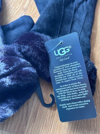 Guantes UGG imitación negros talla única
