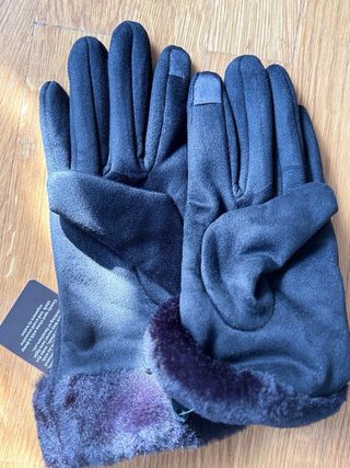 Guantes UGG imitación negros talla única