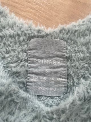 Top de pelo verde talla única