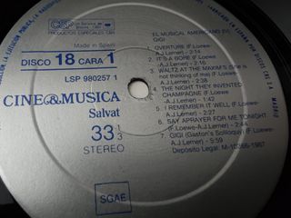 Vinilo Cine & Música: El Musical Americano (IV)