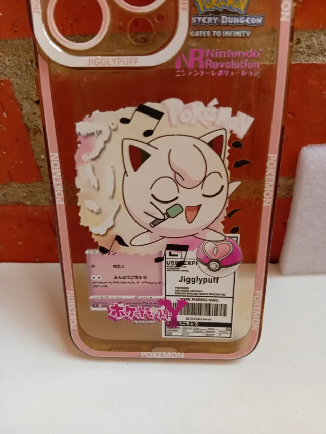 Funda móvil transparente con figura