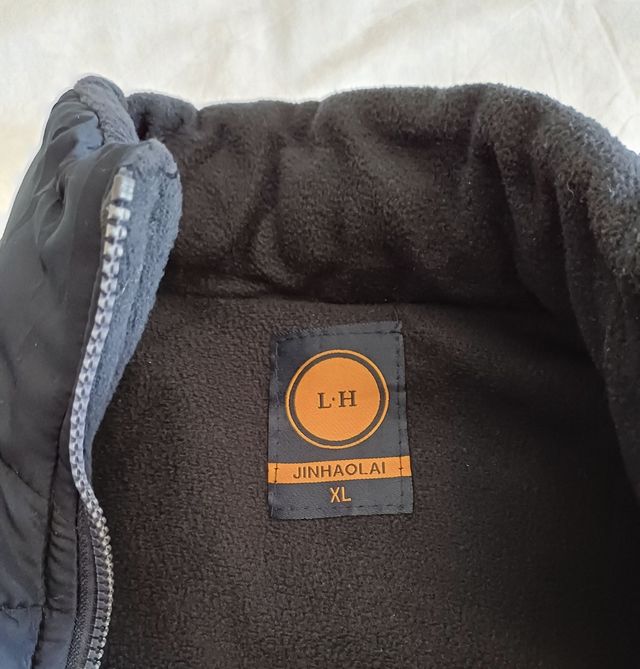 Chaleco acolchado azul marino XL