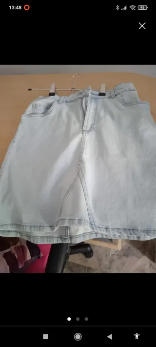 Minifalda vaquera azul claro