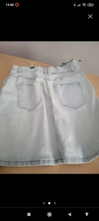 Minifalda vaquera azul claro