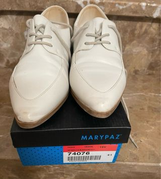 Zapatos Marypaz Mujer Talla 41 Blancos