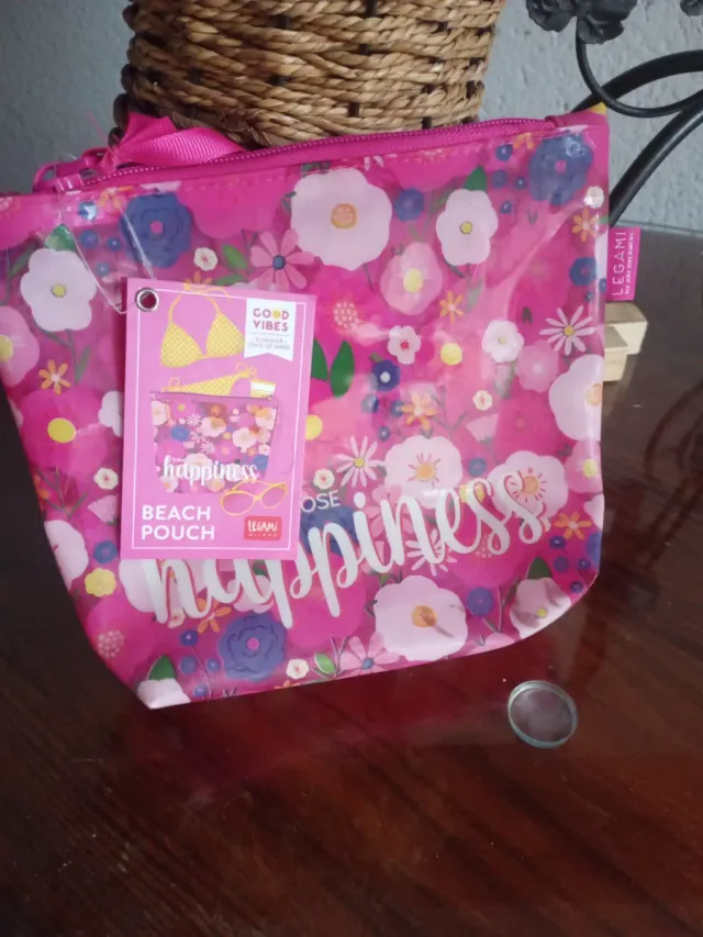 Neceser Legami Flores Rosa