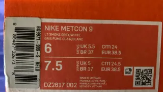Nike Metcon 9 Scarpe da Ginnastica Grigio/Bianco