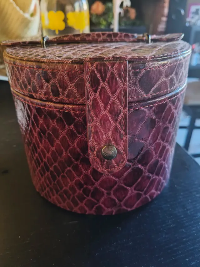 Portagioie rotondo bordeaux