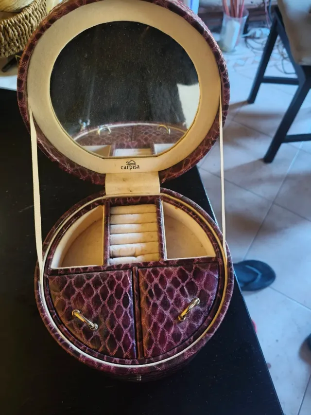 Portagioie rotondo bordeaux